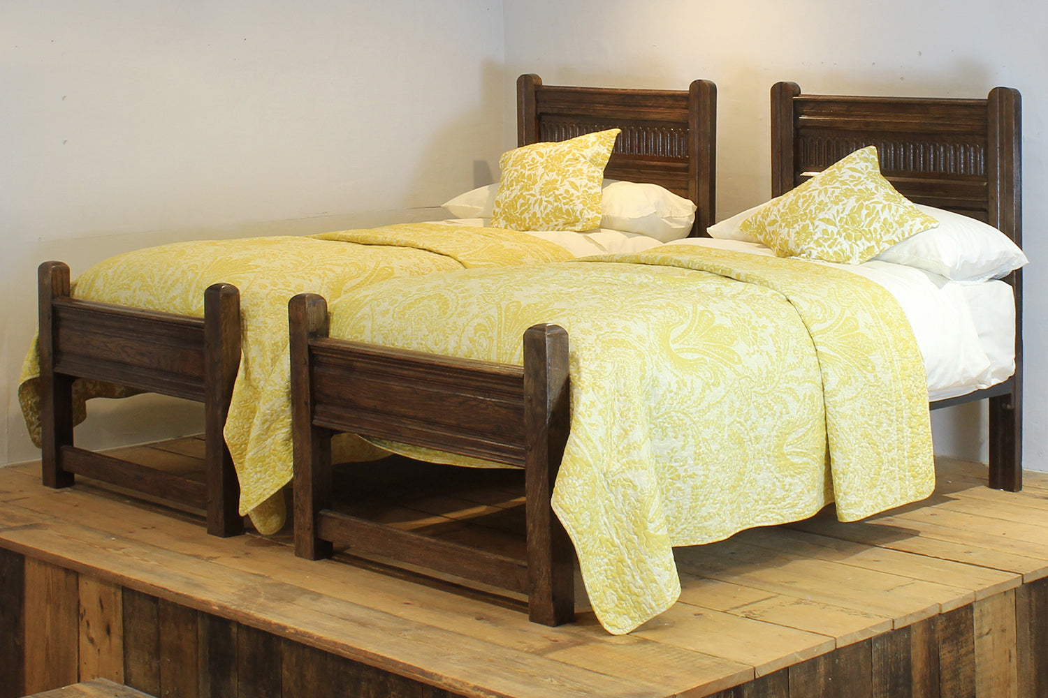 Single Antique Wooden Beds