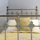 Green and Gold Antique Single Bed MS66