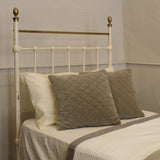 White Antique Single Bed MS64