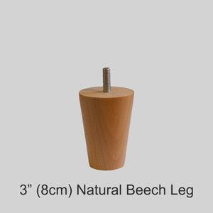 3" Beech Leg