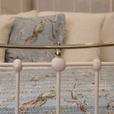 Small Double Antique Bed in Cream, MD143