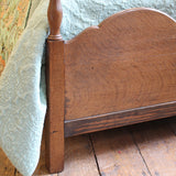 Small Double Oak Bed, WD57