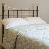 Small Double Antique Bed in Black, MD152