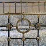 King Antique Bed in Black MK279