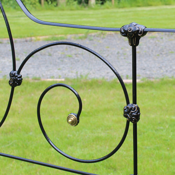 Antique Cast Iron Four Poster Bed