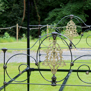 Antique Cast Iron Four Poster Bed