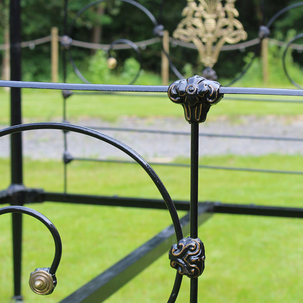 Antique Cast Iron Four Poster Bed