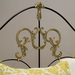 Ornate Brass and Iron King Size Bed - Close Up Photo