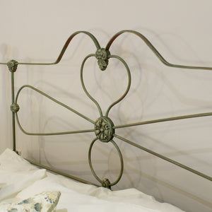 5ft Green Verdigris Antique Bed