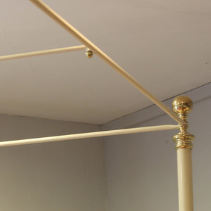 King Size Cream Four Poster Bed