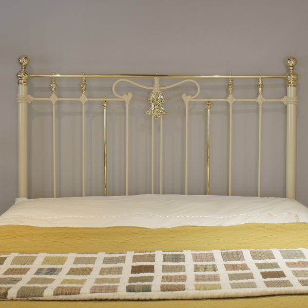 5ft Wide Art Nouveau Platform Antique Bed