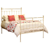 Double Antique Bed in Cream, MD149