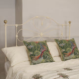 Double Platform Antique Bed in Cream, MD136
