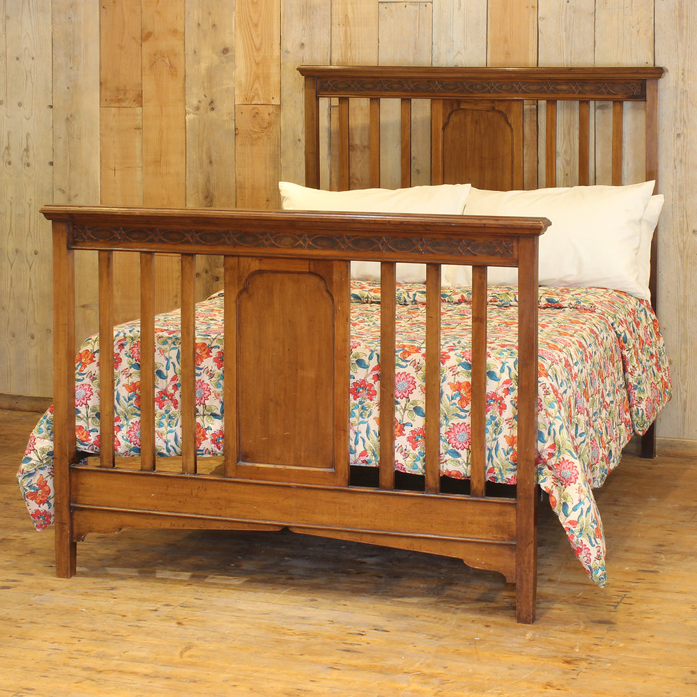 Edwardian Mahogany Antique Bed