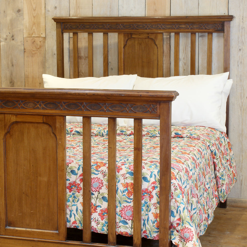 Edwardian Mahogany Antique Bed