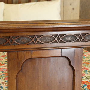 Edwardian Mahogany Antique Bed - Close Up