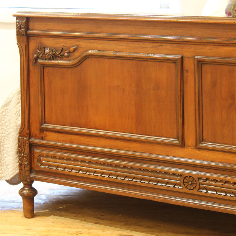 King Size French Walnut Bed WK189