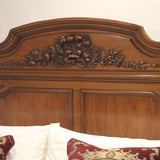 King Size French Walnut Bed WK189