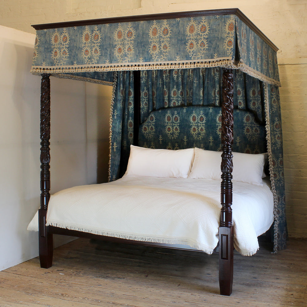 Antique four poster bed