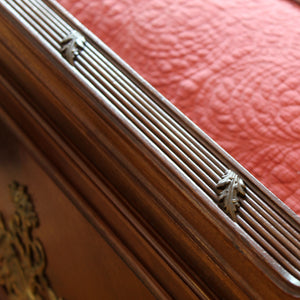 Mahogany Antique Bed with Ormolu Decoration - Close Up Photo