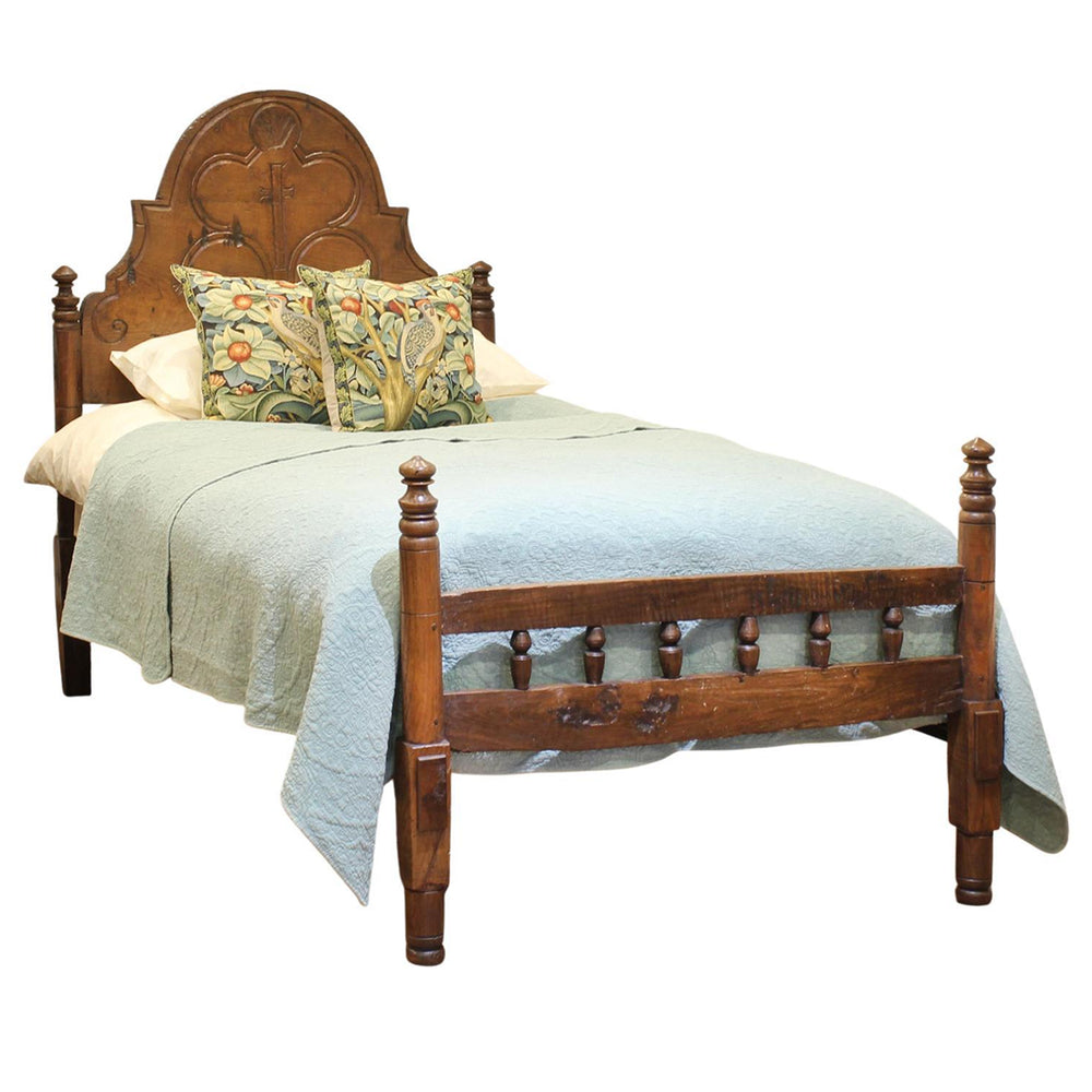 Oak Single Antique Bed