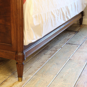 Wide Mahogany Antique Bed