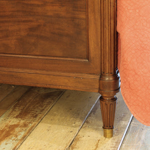 Wide Mahogany Antique Bed