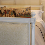 Super King Upholstered Antique Bed WK179
