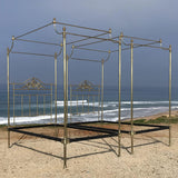 Pair of Brass Four Poster Beds M4P37 (including bases)