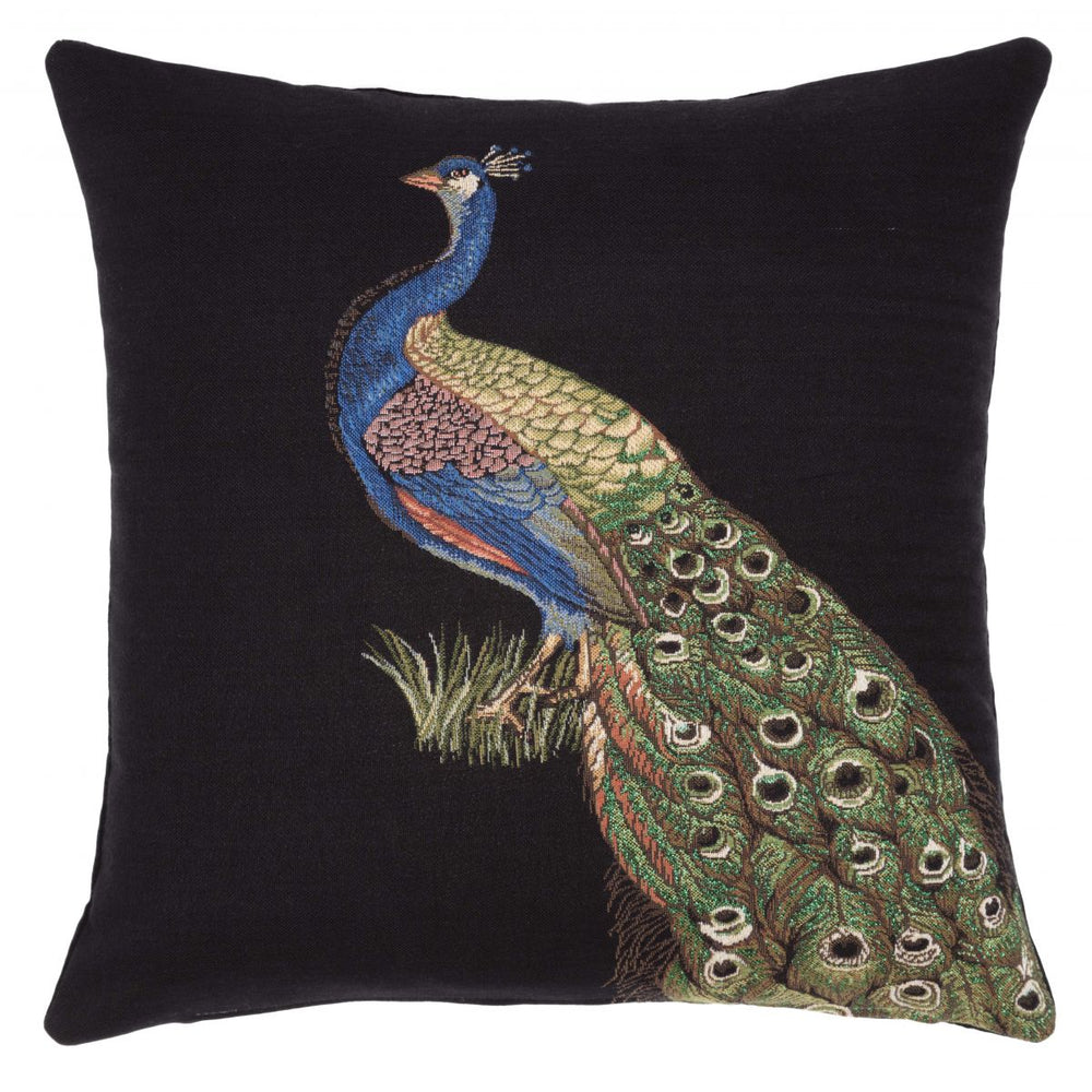 Peacock Tapestry Cushion