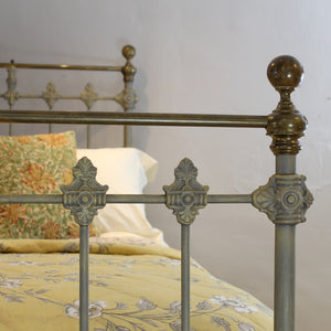 Green and Gold Antique Single Bed MS66