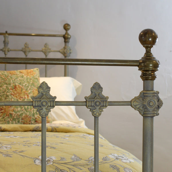 Green and Gold Antique Single Bed MS66