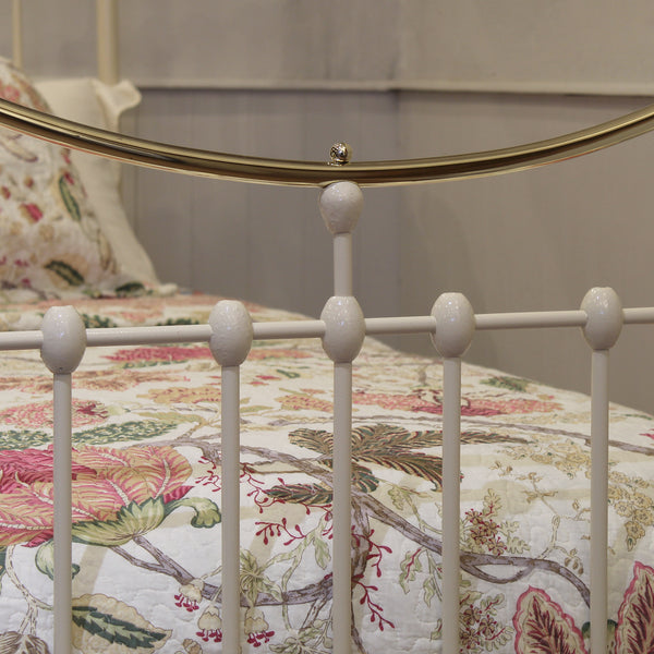 Single Antique Bed in Cream