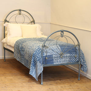 Blue and Gold Antique Single Bed MS70