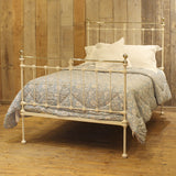 Small Double Antique Bed in Cream, MD161