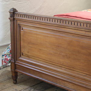 160cm Wide Walnut Antique Bed WK197