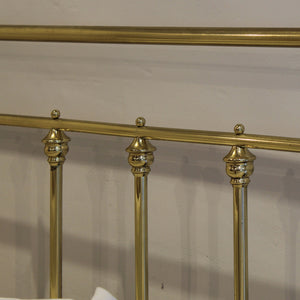 Extra-Wide Antique Brass Bed from Seventh Heaven