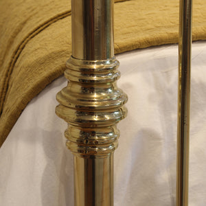 Extra-Wide Antique Brass Bed from Seventh Heaven