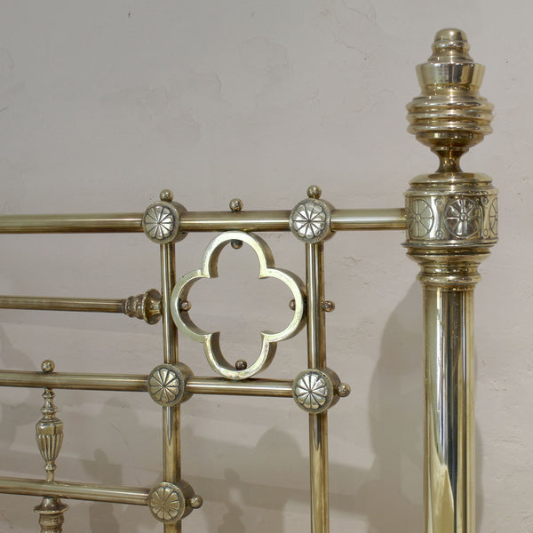 King Size Antique Brass Bed MK306