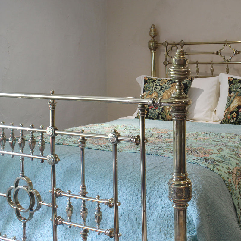 King Size Antique Brass Bed MK306