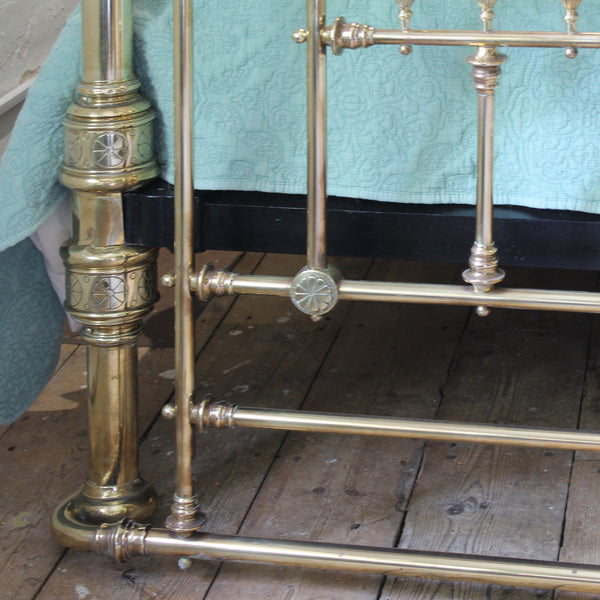 King Size Antique Brass Bed MK306