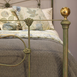 5ft Green Verdigris Antique Bed