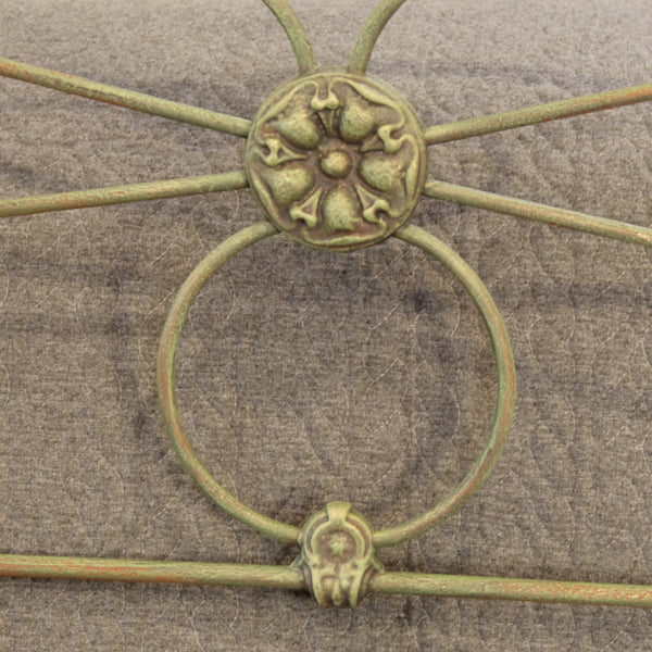 5ft Green Verdigris Antique Bed