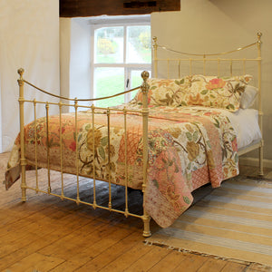 King Brass & Iron Bed in Cream MK310