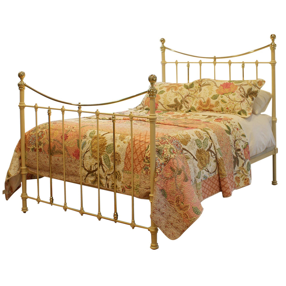 King Brass & Iron Bed in Cream MK310