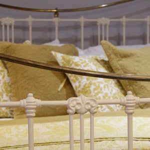 King Size Antique Bed in Cream