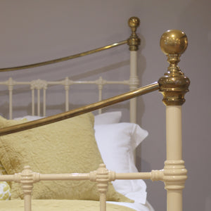 King Size Antique Bed in Cream