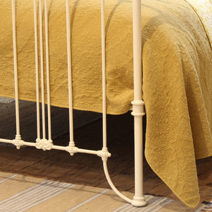 King Size Antique Bed in Cream