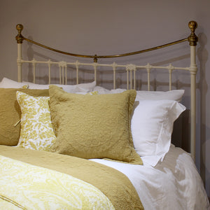 King Size Antique Bed in Cream