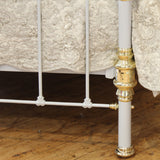 Decorative King Antique Bed in Light Grey MK275